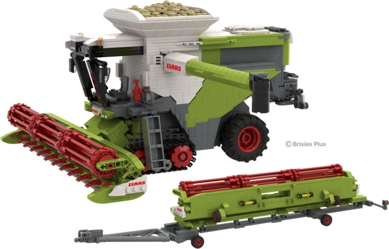 BRIXIES Plus konstruktorius Claas Lexion 8900 Terra Trac su priekaba