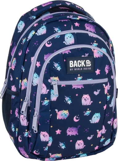 School backpack BackUP Violet Kittens 26 l