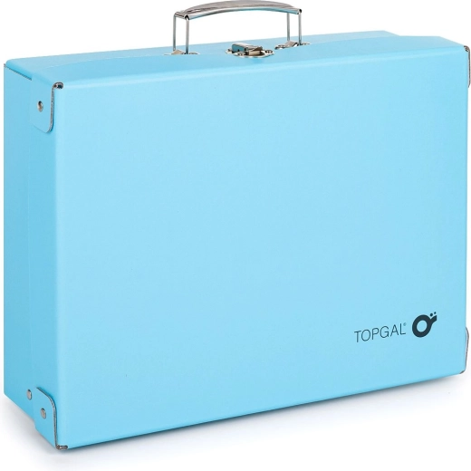 Blue Topgal art supplies case