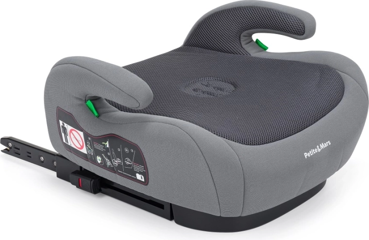Petite&Mars paaukštinanti automobilinė kėdutė Optimus Pro i-Size Grey Air 125–150 cm