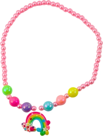 Colorful elastic necklace