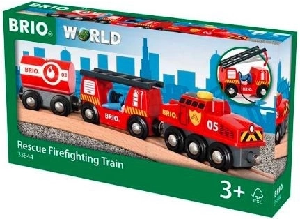 BRIO gelbėjimo ugniagesių traukinys