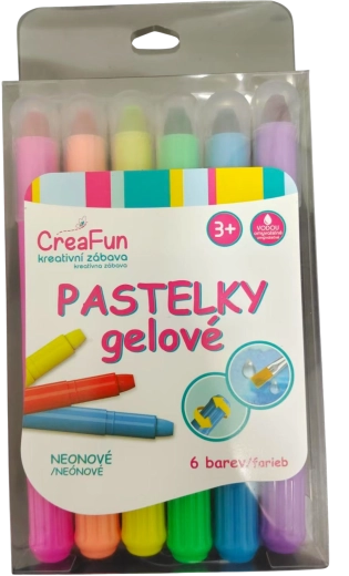 CreaFun neoninės gelinės pastelės – rinkinys 6 vnt.