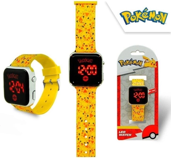Skaitmeninis LED laikrodis „Pokémon“