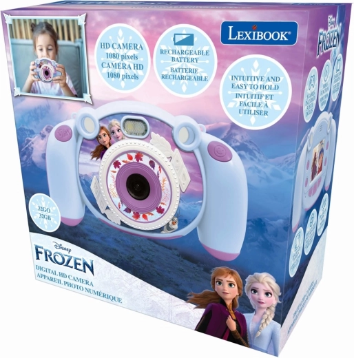 Lexibook vaikiška skaitmeninė HD vaizdo kamera ir fotoaparatas „Frozen“ su SD kortele