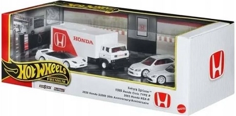 Hot Wheels Premium dovanų rinkinys Honda, 4 vnt.