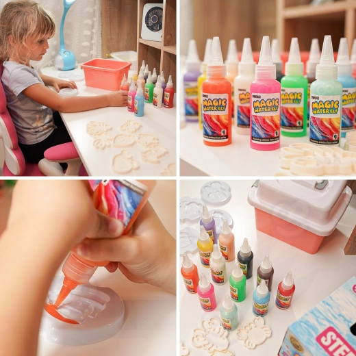 Own colorful gel figures