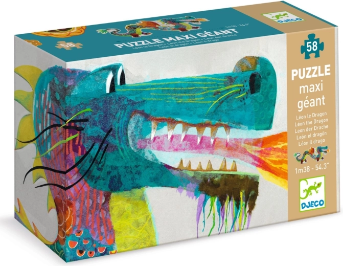 Djeco Large Dragon Puzzle, 58 Pieces