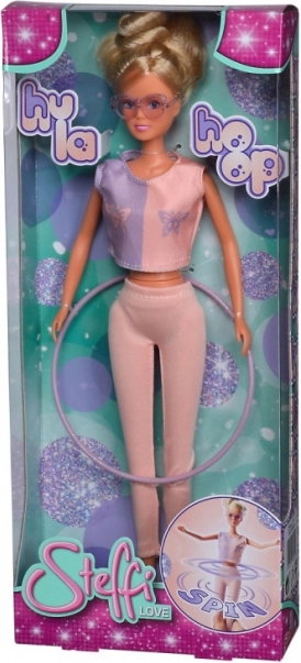 Lėlė Steffi su hula hoop lanku