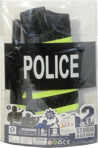 Policijos rinkinys su skydu