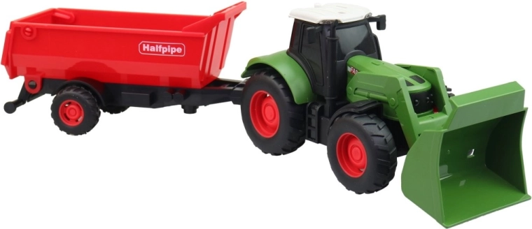 Pull-back motor and work like on a farm