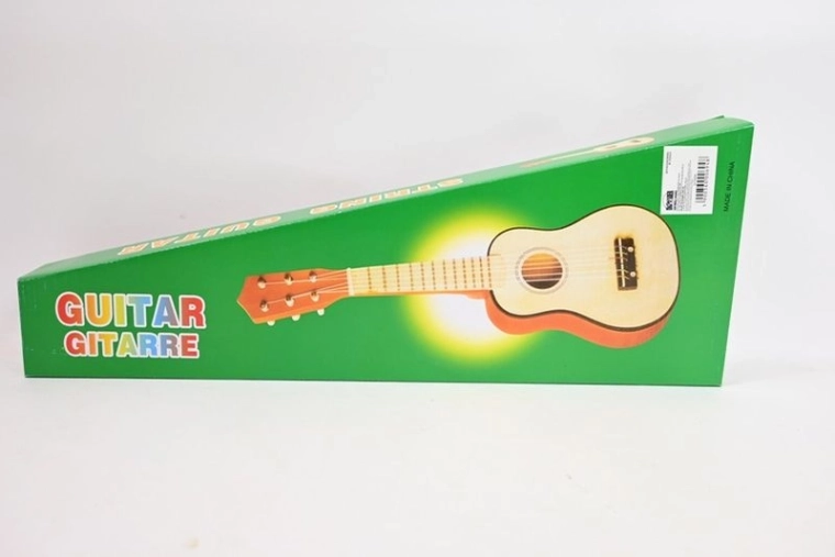 Vaikiška medinė gitara dėžutėje