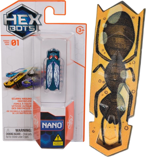 Spin Master HEX BOTS Nano mini robotinis vabalas – 1 serija (mix)