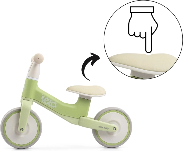 Comfortable padded saddle