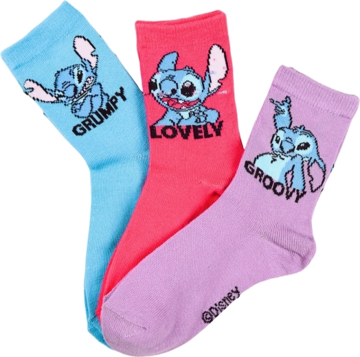 Disney Lilo & Stitch children's socks Stitch (6 pairs) – Size: 31-34