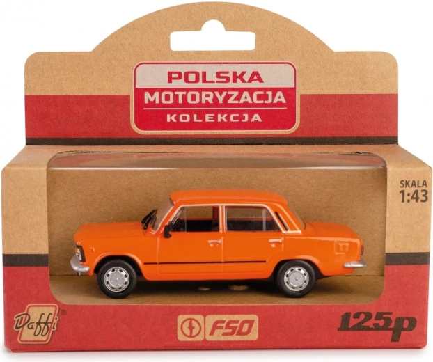 Fiat 125p Car Model - Orange