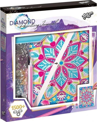 Deimantinis tapymas – A5 sąsiuvinis „Lotoso mandala“