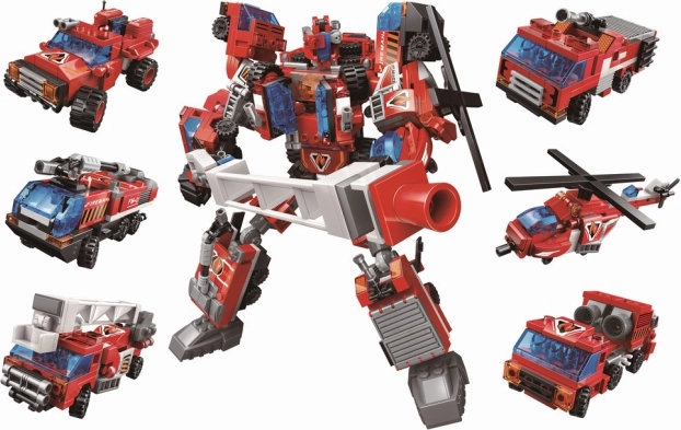 Qman Blazing Mars – Mini Building Sets of Firefighting Equipment Part 1