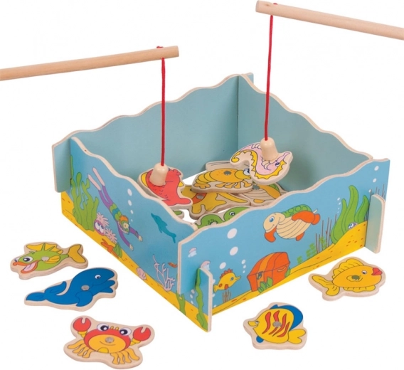 Wooden Magnetic Fishing Game - Sea – BIGJIGS TOYS