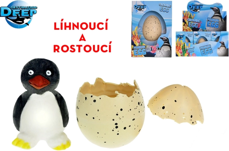 Perintis pingvinas kiaušinyje – auga vandenyje, 6 cm