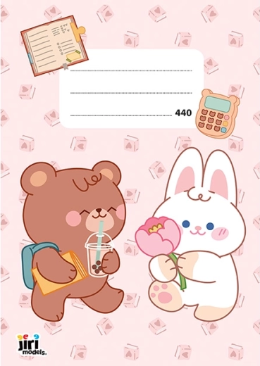 School notebook A4 440 Animals, unlined, 40 sheets
