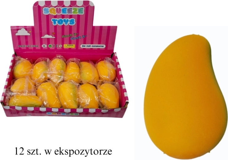 Mango formos gniuždoma antistresinė žaisliukas – 1 vnt.