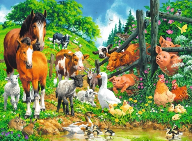 Ravensburger dėlionė Gyvūnėliai XXL 100 dalių