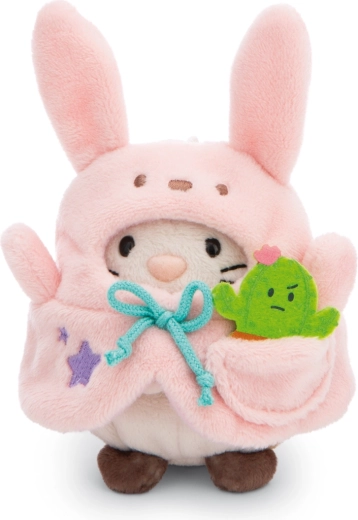Nici MyMochi cat Angy in a bunny costume with cactus – 8 cm plush gift set