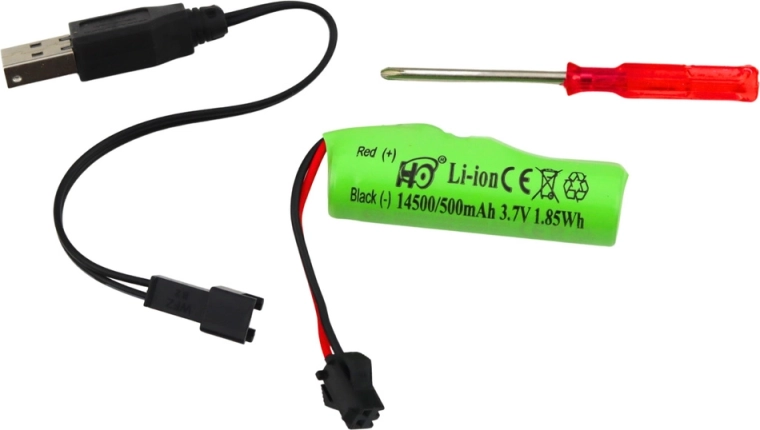 Rechargeable 3.7 V Li‑ion battery