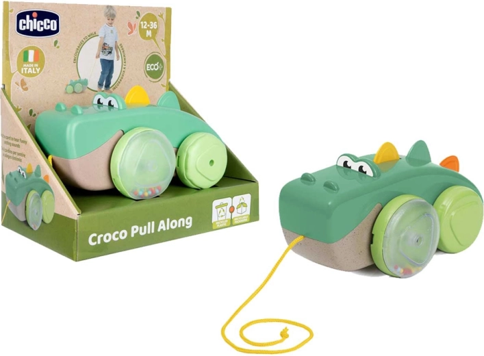 Chicco pull-along crocodile Eco+ for children from 12 months