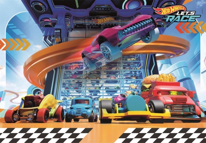 Puzzle 104 pieces HOT WHEELS Super Color