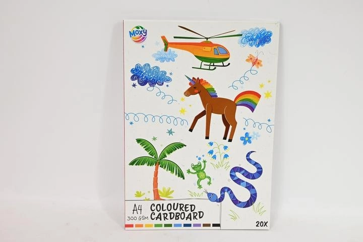 CCG spalvotas kartonas A4 (20 lapų)