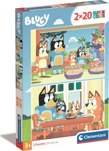 Dėlionė 2×20 detalių Bluey Clementoni