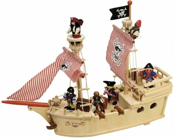 Tidlo medinis piratų laivas