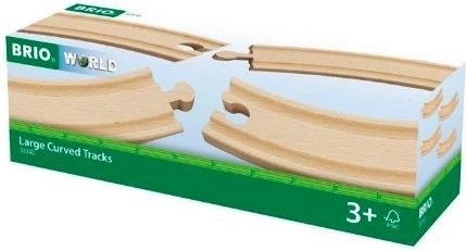 BRIO didelės lenktos bėgių atkarpos