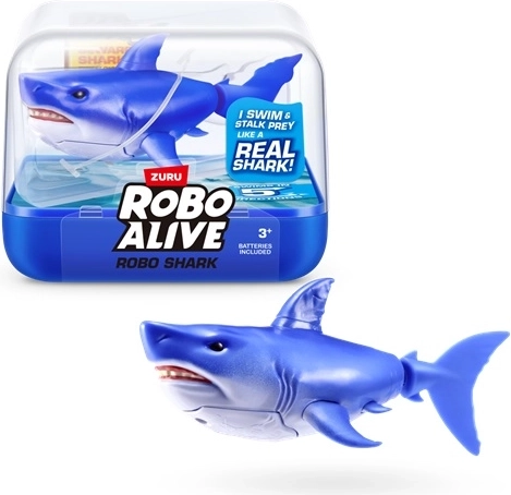 ZURU Robo Alive plaukiojantis mėlynas ryklys į vandenį