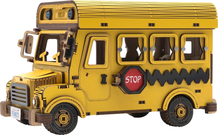 Autentiškas PEANUTS mokyklinis autobusas