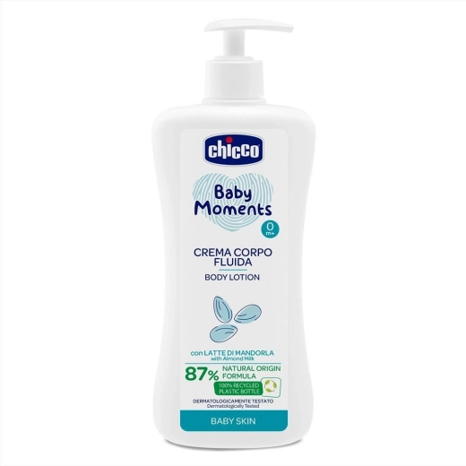 Kūno migdolų pienelis CHICCO Baby Moments 500 ml