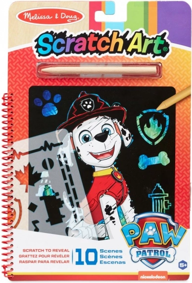 Melissa & Doug PAW PATROL scratch art – Marshall, creative pad
