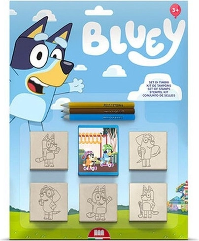 Multiprint Bluey antspaudų rinkinys 5 vnt.