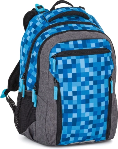 Bagmaster Porto 26 mokyklinė kuprinė su kubelių motyvu