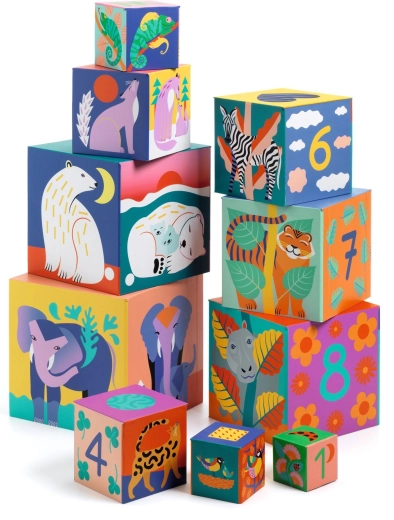 Wild animal and number motifs