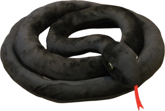 Plush Snake Black 110 cm