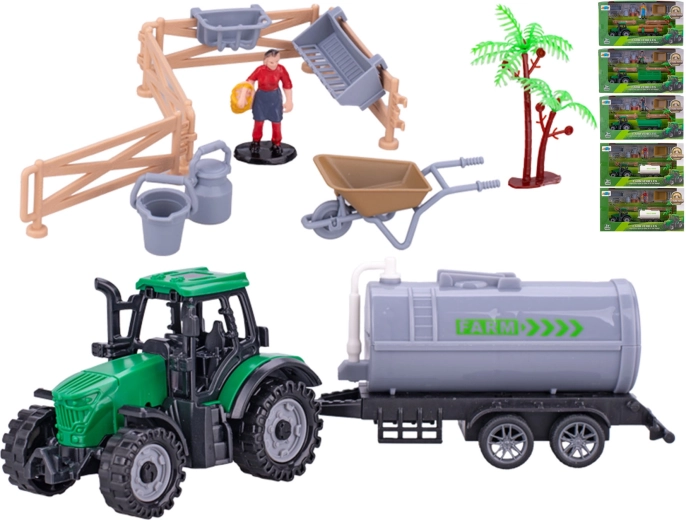 Tractor with trailer 19 cm for kids