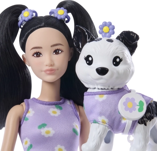 Derantys Barbie ir šuniuko drabužėliai