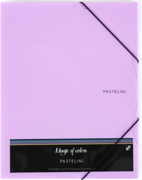 A4 segtuvas su gumele PASTELINI, violetinis