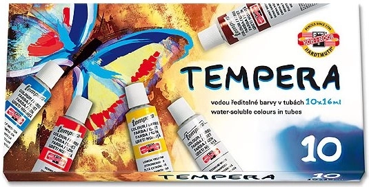 Temperos dažai KOH-I-NOOR 10x16 ml Drugelis