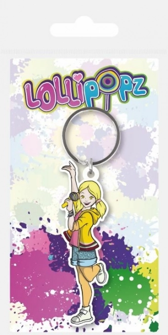 Lollipopz raktų pakabukas geltonas
