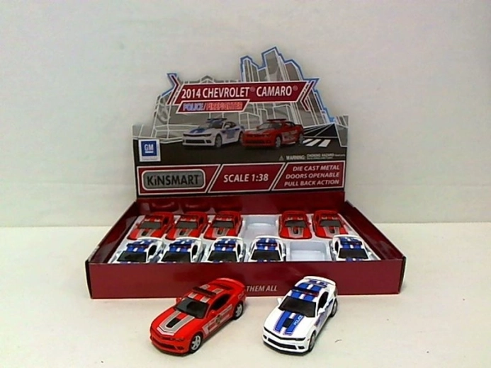 Metal toy car Chevrolet Camaro (police / firefighters) 1:38 - 1 piece