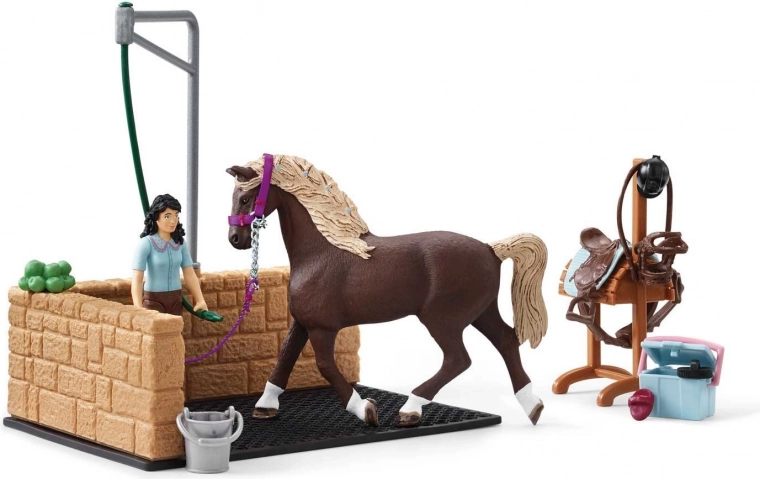 Complete wash stall for horse care
